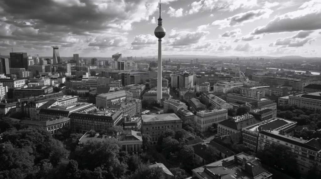 berlin germany black and white photography landscape hdr 2025